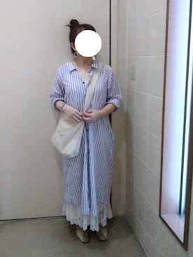 「アイテム（腕時計）」を使った、にゃっつん。さん（レディース・164cm）の春コーディネート