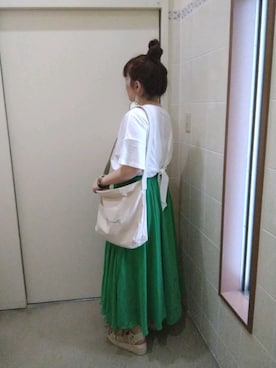 「Rename（リネーム）のアイテム」を使った、にゃっつん。さん（レディース・164cm）の夏コーディネート
