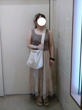 「Rename（リネーム）のアイテム」を使った、にゃっつん。さん（レディース・164cm）の夏コーディネート