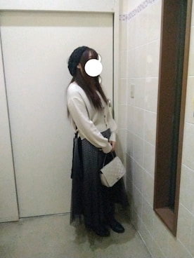 「ROYAL PARTY（ロイヤルパーティー）のアイテム（カーディガン/ボレロ）」を使った、にゃっつん。さん（レディース・164cm）の秋コーディネート