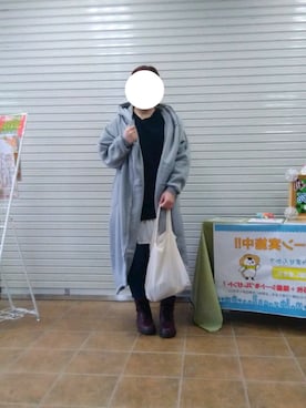 「antiqua」｜「アイテム（その他アウター）」を使った、にゃっつん。さん（レディース・164cm）の冬コーディネート