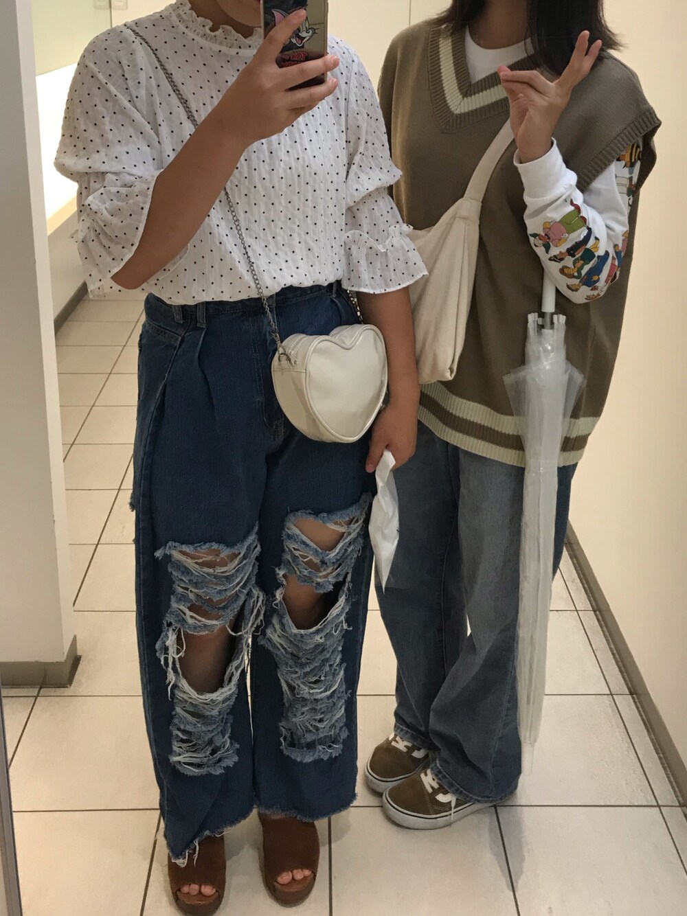 「LOWRYS FARMのアイテム（シューズ、ブラウン系）」を使った、cocoroさん（レディース・156cm）の秋コーディネートの1枚目の写真