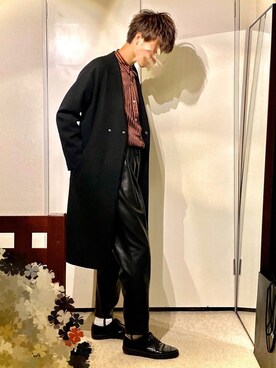 「EMMA CLOTHES（エマクローズ）のアイテム（その他アウター）」を使った、Kôkíさん（メンズ・178cm）の秋コーディネート