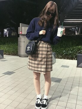 「A.D.G（エーディージー）のアイテム」を使った、ゆいさん（レディース・170cm）の秋コーディネート