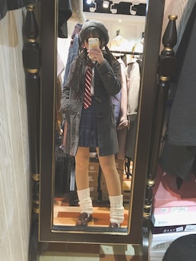 「アイテム（レッグウォーマー）」を使った、Kurosawa Mangokoさん（レディース・156cm・20代）の夏コーディネート