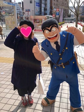 「Right-on（ライトオン）のアイテム（ハンチング/ベレー帽）」を使った、むんさん（レディース・160cm）の春コーディネート