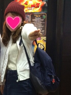 「アクティブ」｜「アイテム（MA-1）」を使った、むんさん（レディース・160cm）の春コーディネート