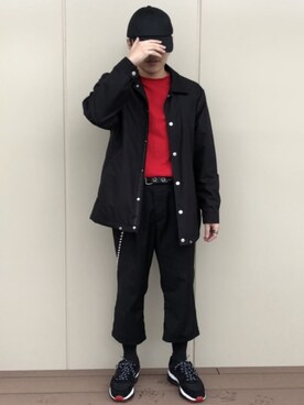 「shiyoh」｜「アイテム（財布/小物）」を使った、SuZuAさん（メンズ・160cm）の冬コーディネート