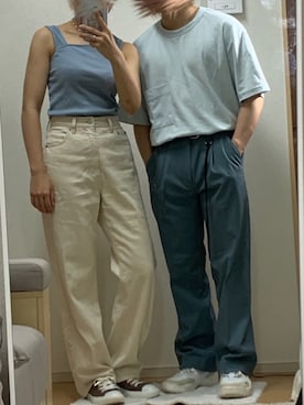 「カップル」｜「アイテム（その他）」を使った、SuZuAさん（メンズ・160cm）の夏コーディネート