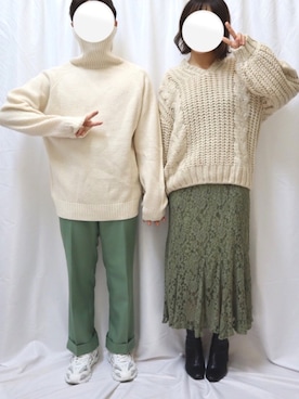 「one after another NICE CLAUP（ワンアフターアナザーナイスクラップ）のアイテム」を使った、SuZuAさん（メンズ・160cm）の秋コーディネート