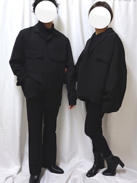 「endevice（エンデヴァイス）のアイテム（シューズ）」を使った、SuZuAさん（メンズ・160cm）の冬コーディネート