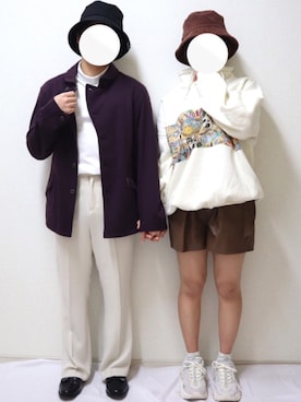 「アイテム（ローファー）」を使った、SuZuAさん（メンズ・160cm）の冬コーディネート