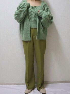 「NICE CLAUP（ナイスクラップ）のアイテム（トップス）」を使った、SuZuAさん（メンズ・160cm）の冬コーディネート