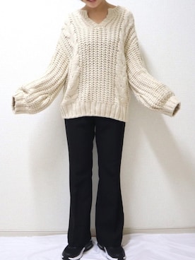 「one after another NICE CLAUP（ワンアフターアナザーナイスクラップ）のアイテム」を使った、SuZuAさん（メンズ・160cm）の冬コーディネート