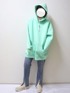 「JEANASIS（ジーナシス）のアイテム（ブーツ）」を使った、SuZuAさん（メンズ・160cm）の冬コーディネート