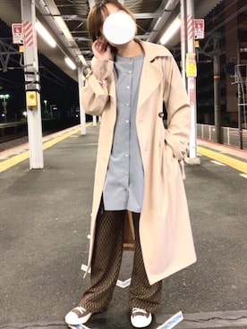 「JEANASIS（ジーナシス）のアイテム（パンツ）」を使った、SuZuAさん（メンズ・160cm）の春コーディネート