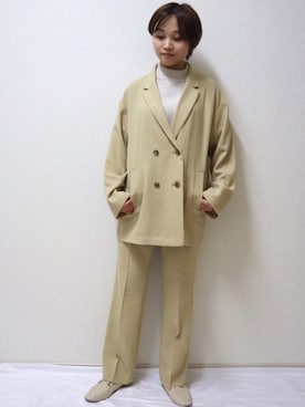 「LOWRYS FARM（ローリーズファーム）のアイテム（ジャケット/アウター）」を使った、SuZuAさん（メンズ・160cm）の春コーディネート