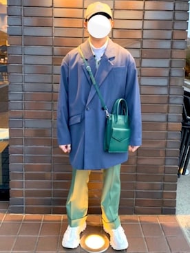 「春めきシューズ」｜「アイテム（ジャケット/アウター）」を使った、SuZuAさん（メンズ・160cm）の冬コーディネート