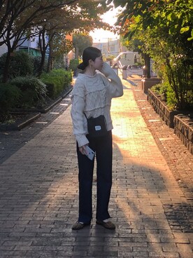 「カンフーシューズ」｜ぴぴさん（レディース・154cm）の秋コーディネート