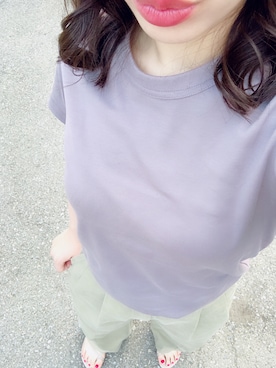 「THREE（スリー）のアイテム（ベースメイク）」を使った、emilmomoさん（レディース・163cm）の夏コーディネート