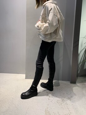 「COLONY 2139（コロニートゥーワンスリーナイン）のアイテム（デニムジャケット）」を使った、MIDORIさん（レディース・163cm）の春コーディネート