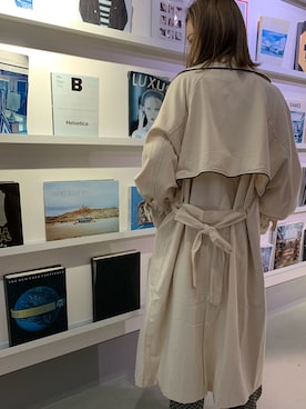 「パイピングコート」｜MIDORIさん（レディース・163cm）の春コーディネート