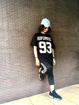 「PLEASURES（プレジャー）のアイテム（帽子）」を使った、藤井 すぐるさん（メンズ・170cm）の夏コーディネート