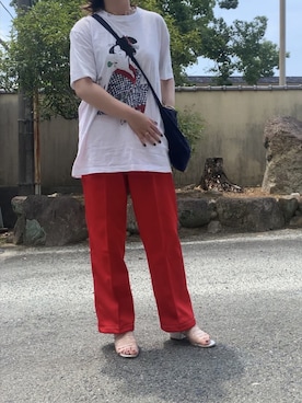 「ASICS（アシックス）のアイテム（パンツ）」を使った、rnalさん（レディース・158cm）の夏コーディネート