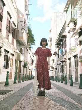 「L.H.P（エルエイチピー）のアイテム（ワンピース/ドレス）」を使った、チェリーさん（レディース・160cm）の夏コーディネート