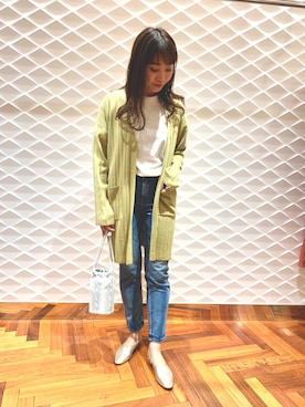 「upperhights（アッパーハイツ）のアイテム」を使った、takahashiさん（レディース・157cm）の春コーディネート