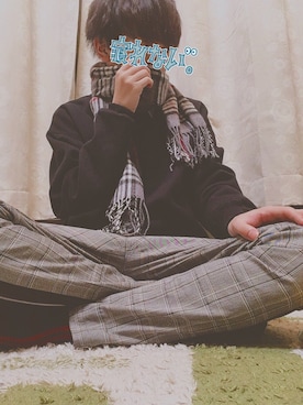 「GOSTAR DE FUGA（ゴスタール ジフーガ）のアイテム（スラックス）」を使った、kazunaさん（メンズ・164cm）の秋コーディネート