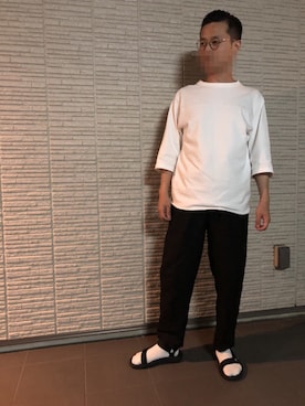 「Scye（サイ）のアイテム（Tシャツ/カットソー）」を使った、頑張れ ガンバさん（メンズ・168cm）の夏コーディネート