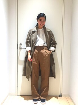 「COMOLI（コモリ）のアイテム」を使った、nagaiさん（レディース・160cm）の春コーディネート