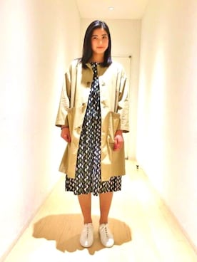 「leglazik」｜「アイテム（その他アウター）」を使った、nagaiさん（レディース・160cm）の春コーディネート