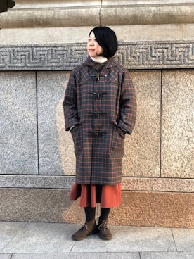 「orcival」｜「アイテム（ダッフルコート）」を使った、nagaiさん（レディース・160cm）の秋コーディネート