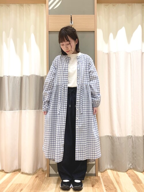 あきほ Sm2 Keittio Mark Is 静岡 Samansa Mos2 Blueのシャツワンピースを使ったコーディネート Wear