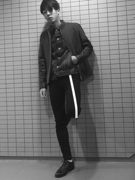 あぷさん（メンズ・171cm）の冬コーディネート