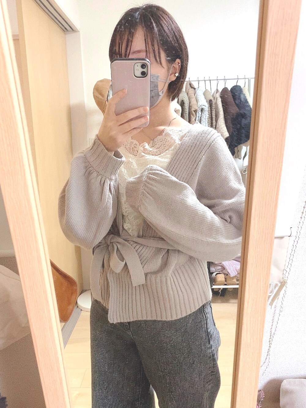 GRL（グレイル）の「3wayカシュクールニットカーディガン