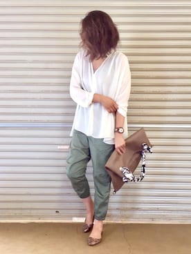 「KC,s（ケイシーズ）のアイテム」を使った、ema.さん（レディース・166cm）の春コーディネート