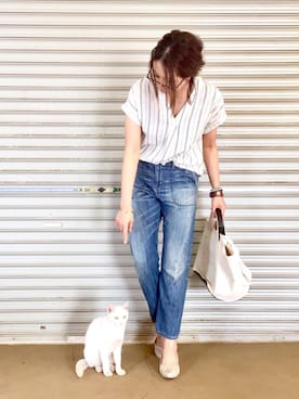 「KC,s（ケイシーズ）のアイテム」を使った、ema.さん（レディース・166cm）の春コーディネート