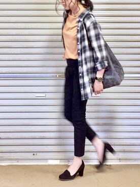 「LE SOUK（ルスーク）のアイテム」を使った、ema.さん（レディース・166cm）の秋コーディネート