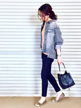 「LE SOUK（ルスーク）のアイテム」を使った、ema.さん（レディース・166cm）の秋コーディネート