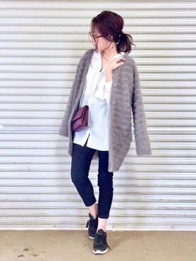 「ROOM903（ルームナインオースリー）のアイテム」を使った、ema.さん（レディース・166cm）の秋コーディネート