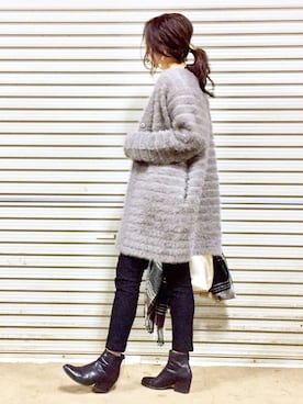 「ROOM903（ルームナインオースリー）のアイテム」を使った、ema.さん（レディース・166cm）の秋コーディネート