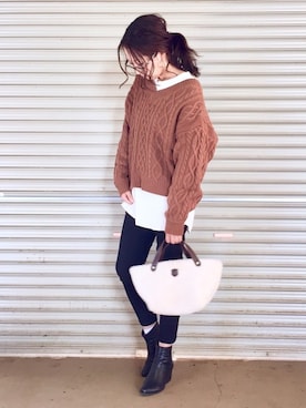 ema.さん（レディース・166cm）の秋コーディネート