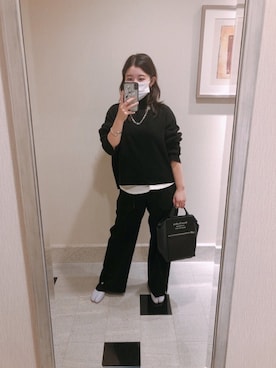 「FEMMENT（ファモン）のアイテム」を使った、くれらっぷさん（レディース・153cm）の秋コーディネート