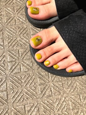 「ネイル」｜「アイテム（サンダル）」を使った、emi☺︎さん（レディース・165cm）の夏コーディネート