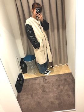 「JANESMITH（ジェーンスミス）のアイテム（モッズコート）」を使った、emi☺︎さん（レディース・166cm）の秋コーディネート