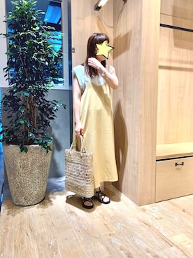 「コロンビア」｜「アイテム（ワンピース/ドレス）」を使った、emi☺︎さん（レディース・166cm）の春コーディネート