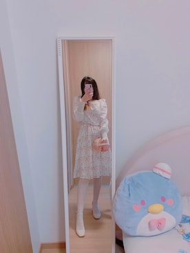「SINOON（シヌーン）のアイテム」を使った、❥Annikaaa☾さん（レディース・153cm）の春コーディネート